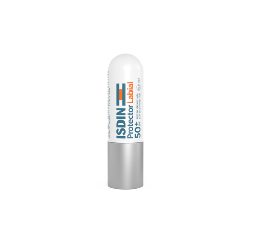 Isdin Protector Labial FPS 15, hidratante de protección media, 4 g.