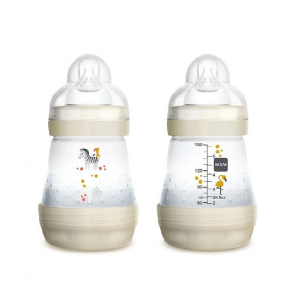  MAM Easy Start - Biberón anticólico, fácil de cambiar entre el  pecho y el biberón, reduce las burbujas de aire, paquete de 3, recién  nacido, niño : Bebés