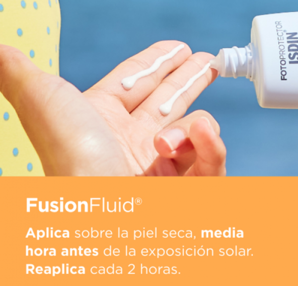 Fotoprotector Fusion Fluid SPF 50+,  50 ml. - Isdin