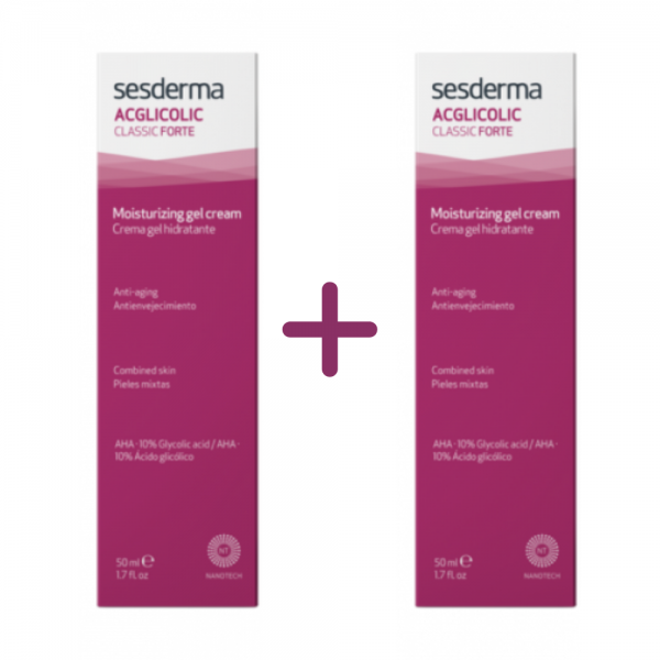 PACK DUPLO Acglicolic Classic Crema Gel Forte, 50 ml + 50 ml. - Sesderma