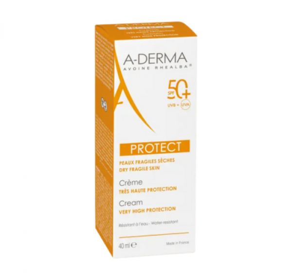 Aderma Protect Crema Solar SPF50, 40 ml. - A-Derma