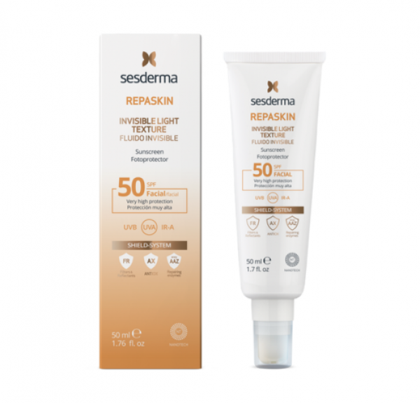 Repaskin Fotoprotector Facial SPF 50 Fluido Invisible, 50 ml. - Sesderma