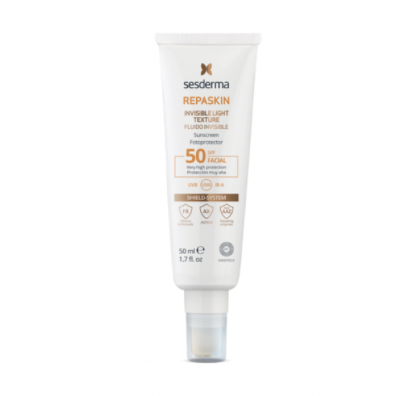 Repaskin Fotoprotector Facial SPF 50 Fluido Invisible, 50 ml. - Sesderma